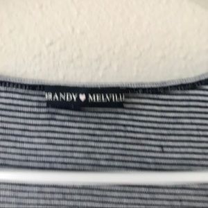 Brandy Melville Tops - Brandy Melville Black and White Striped Shirt Brandy Melville Tops - Brandy Melville Black and White Striped Shirt